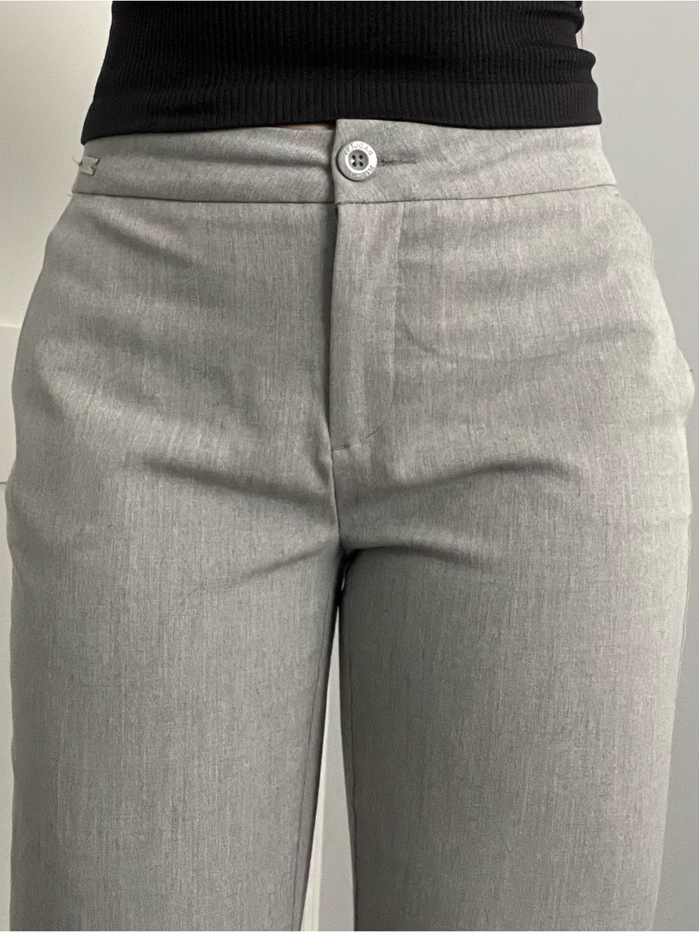 Y2K Badgley Mischka Tailored Grey Dress Pants